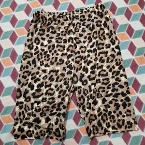 ZENANA Leopard Print Biker Shorts